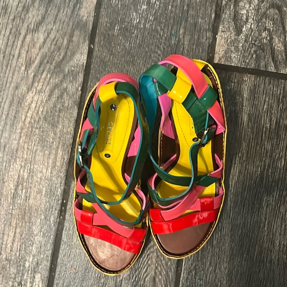 Celine multi-colored heels - Picture 1 of 5